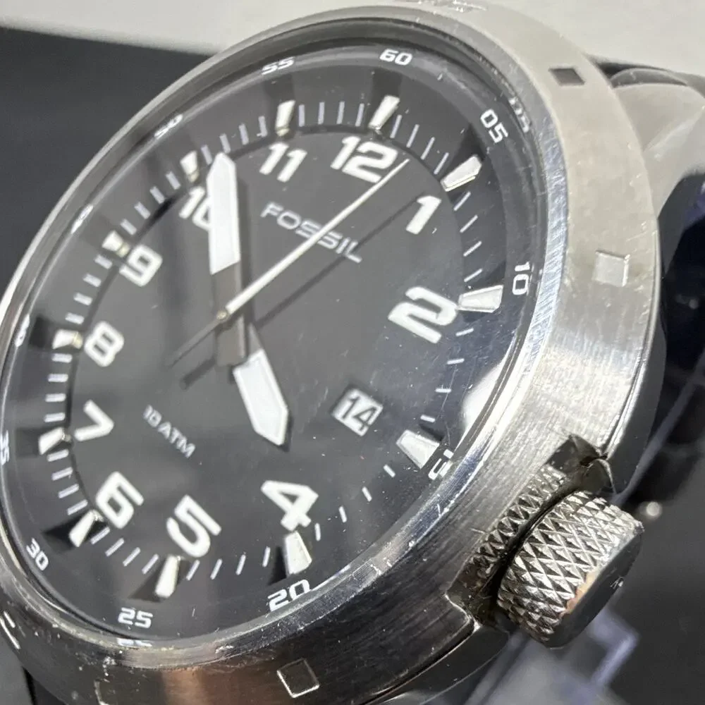Fossil Men’s Wristwatch AM-4239 New Battery! Runs excellent!